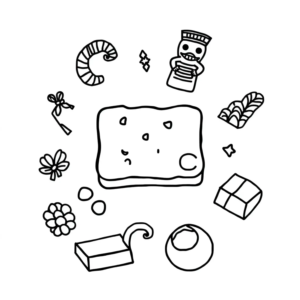 Chocolate crackles and cooking ingredients