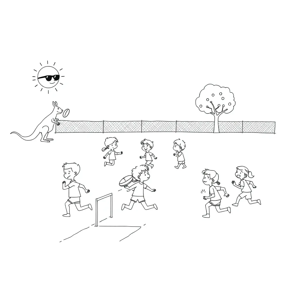Children participating in sports day activities