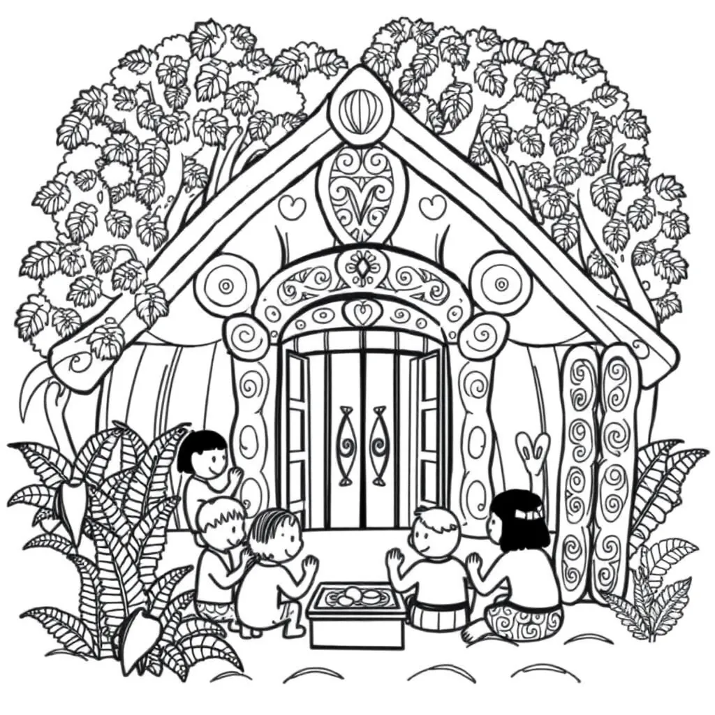 Marae illustration