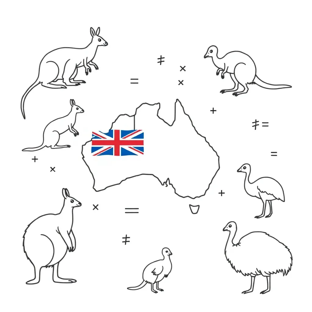 Mathematical exponents illustration