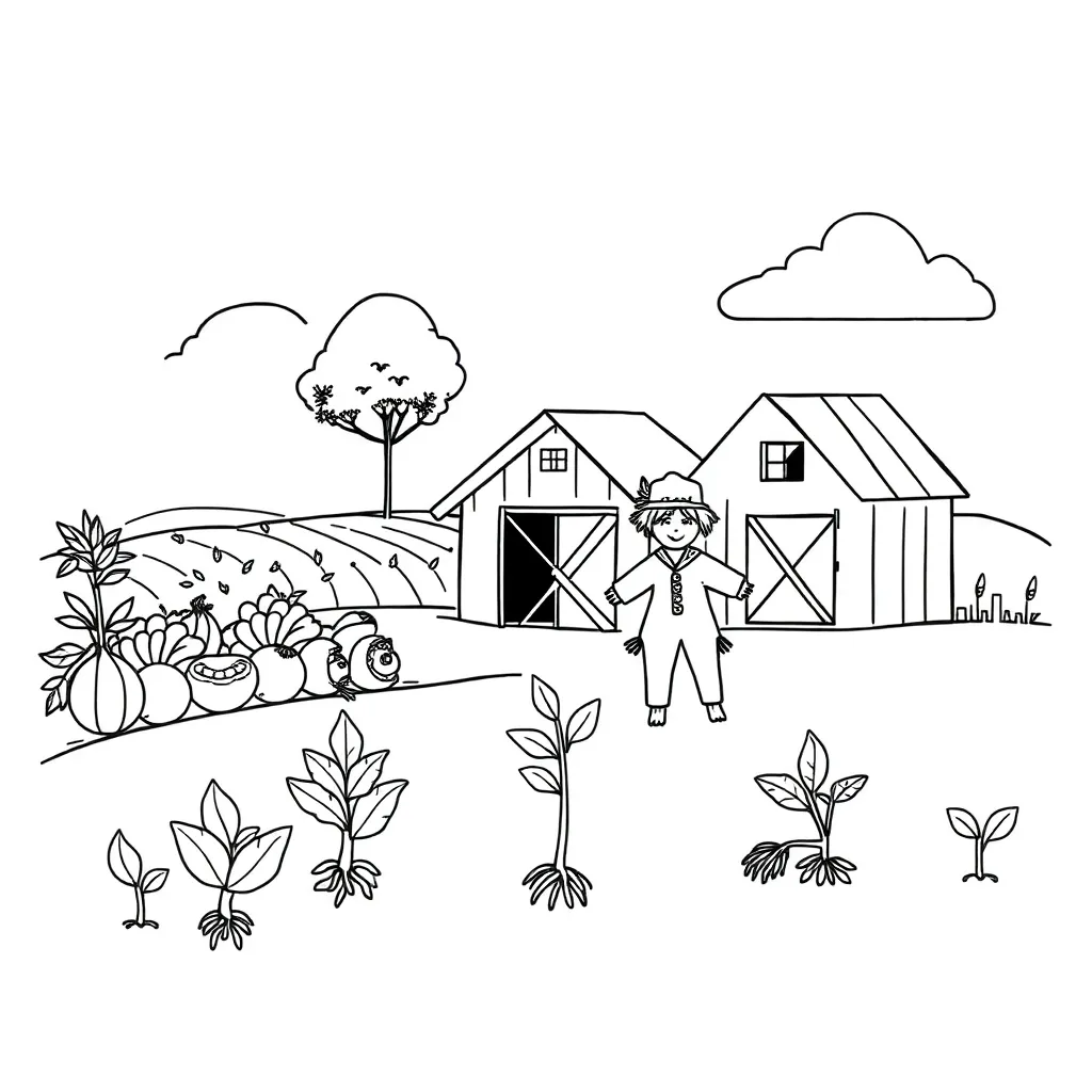 George Washington Carver with plants and inventions