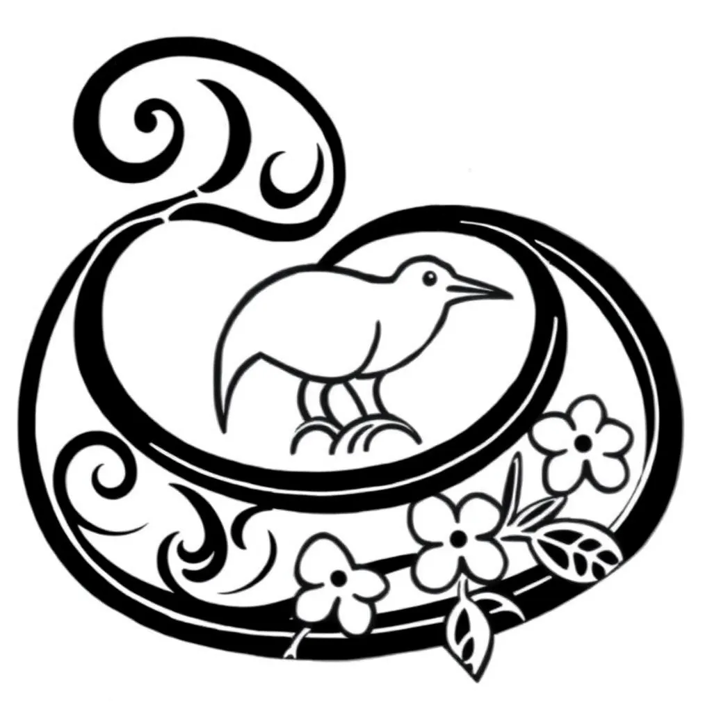 Māori greeting illustration