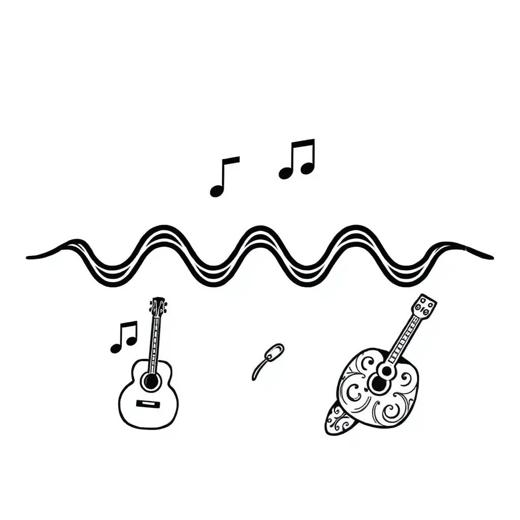 Sound wave diagram showing frequency and amplitude