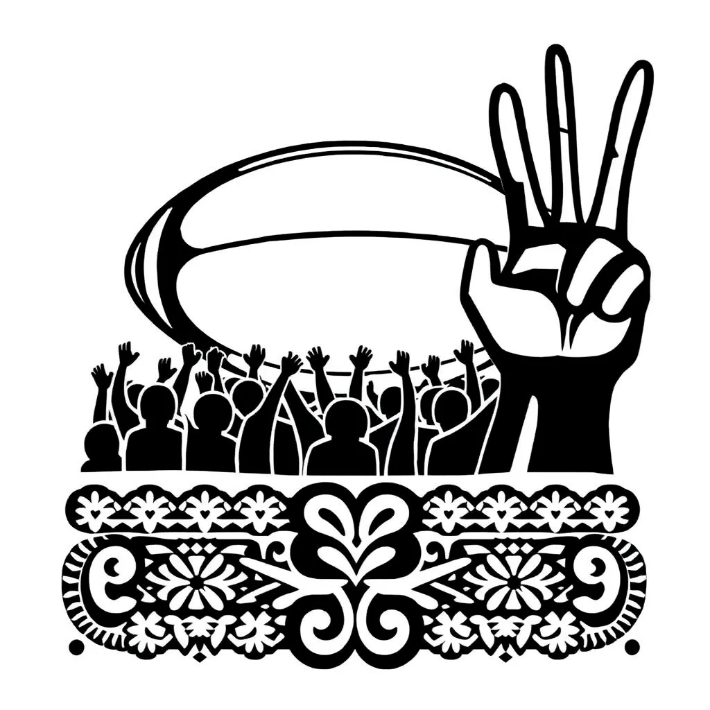 Springbok Tour protest illustration