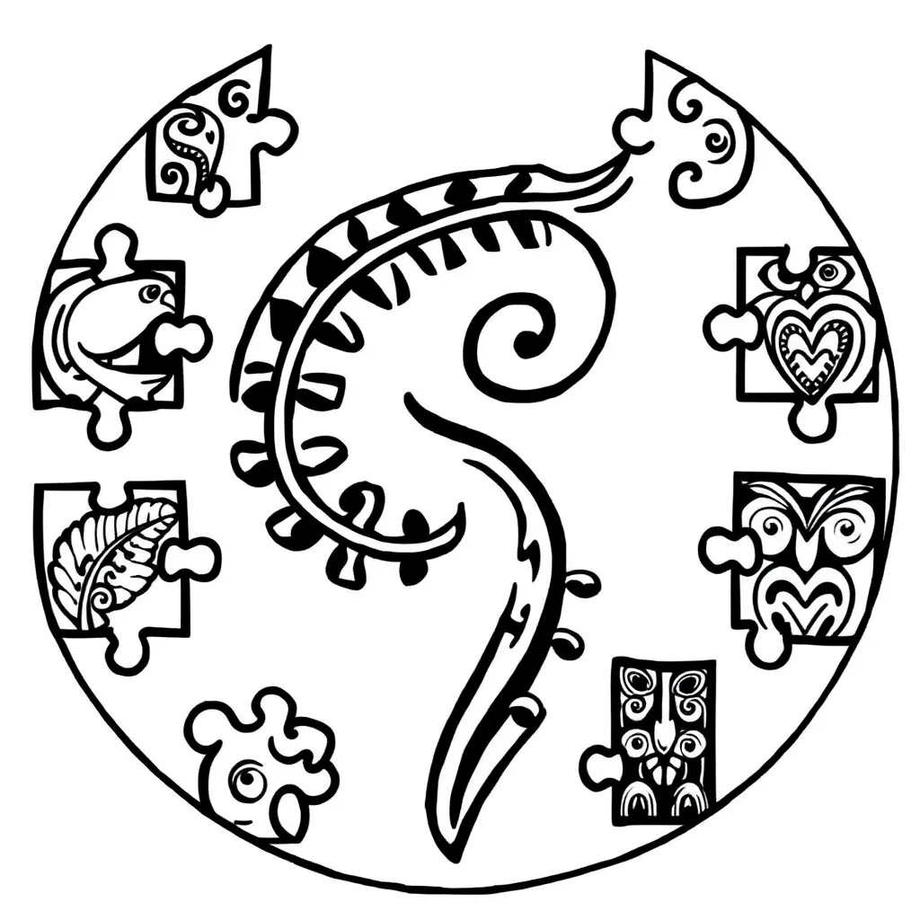 Māori creation story illustration