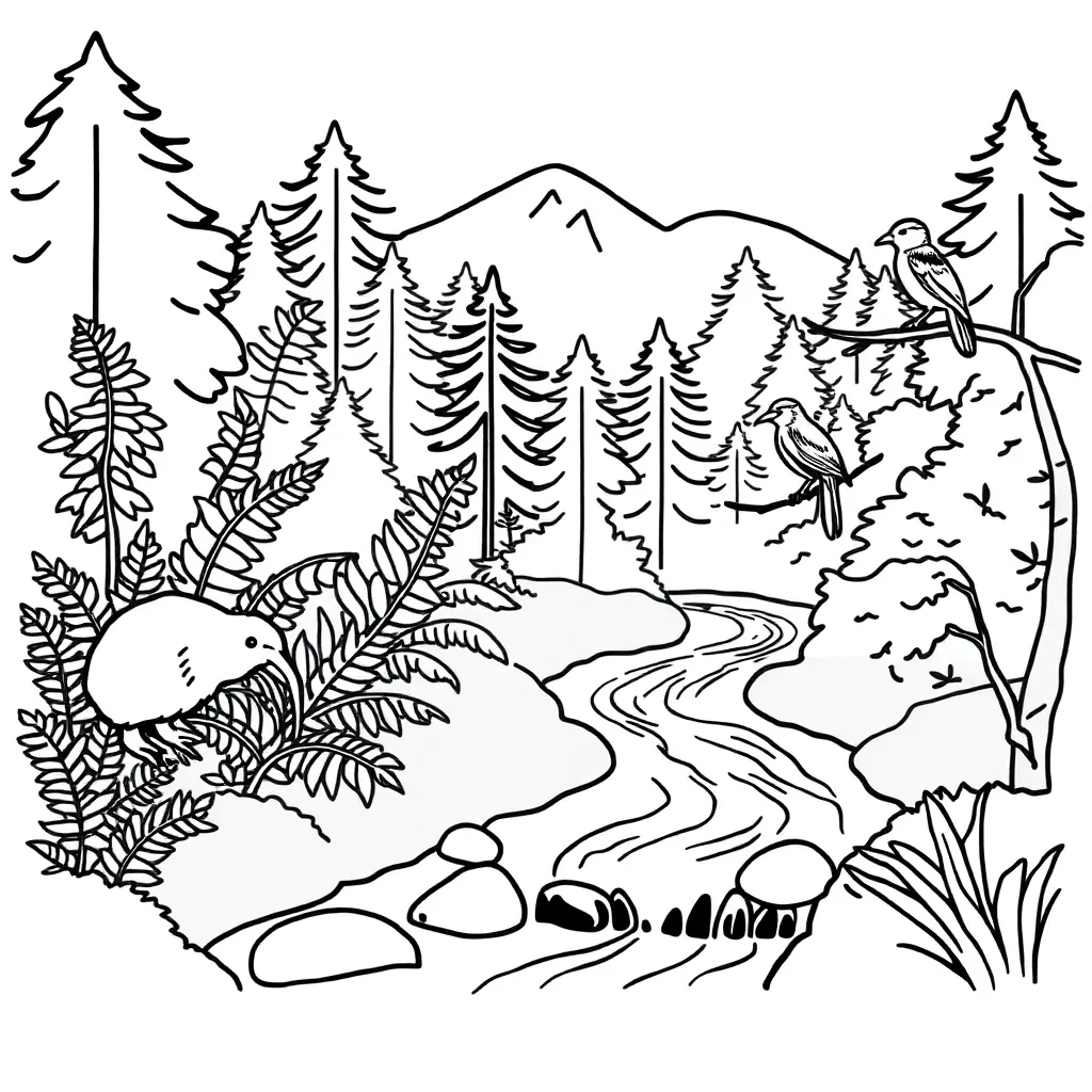 Living and non-living things illustration
