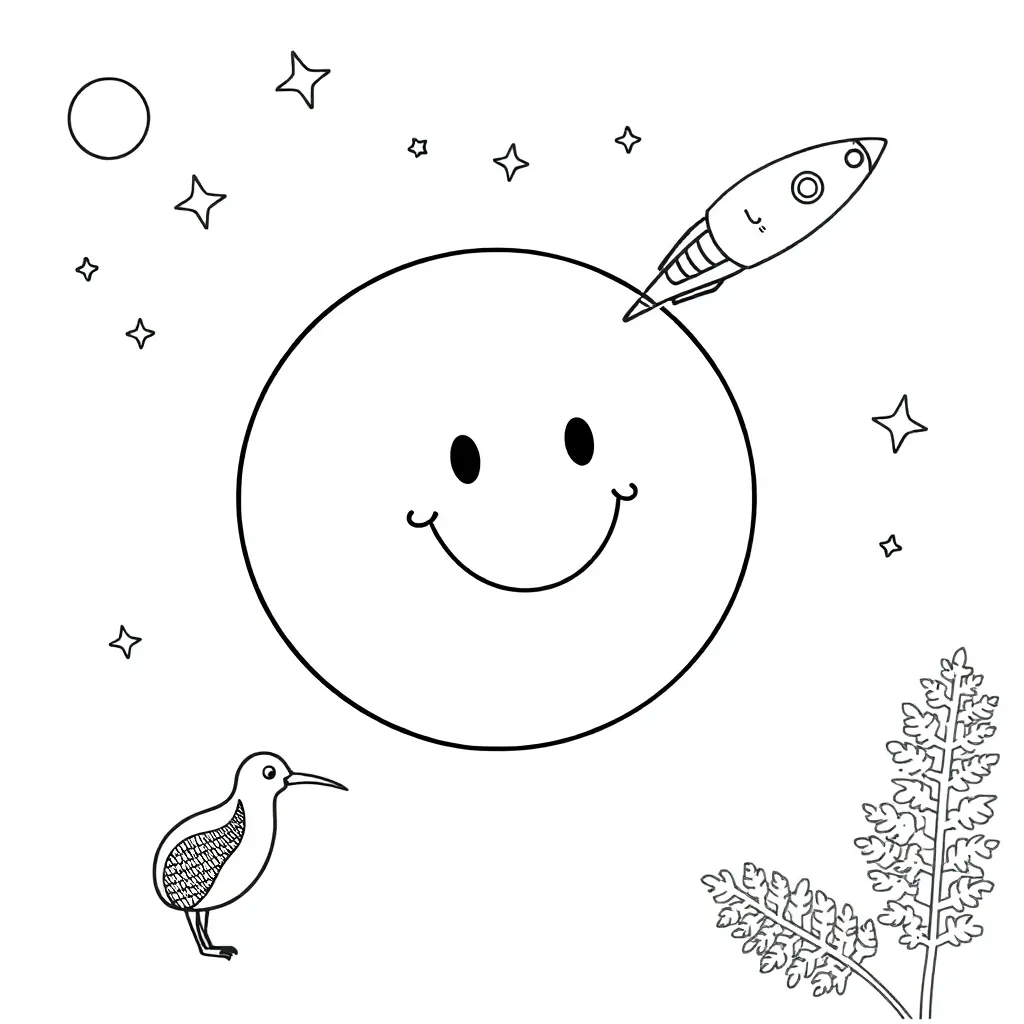 Pluto and space illustration
