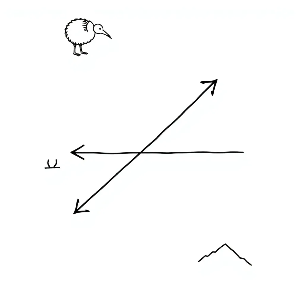 Parallel lines and transversal diagram