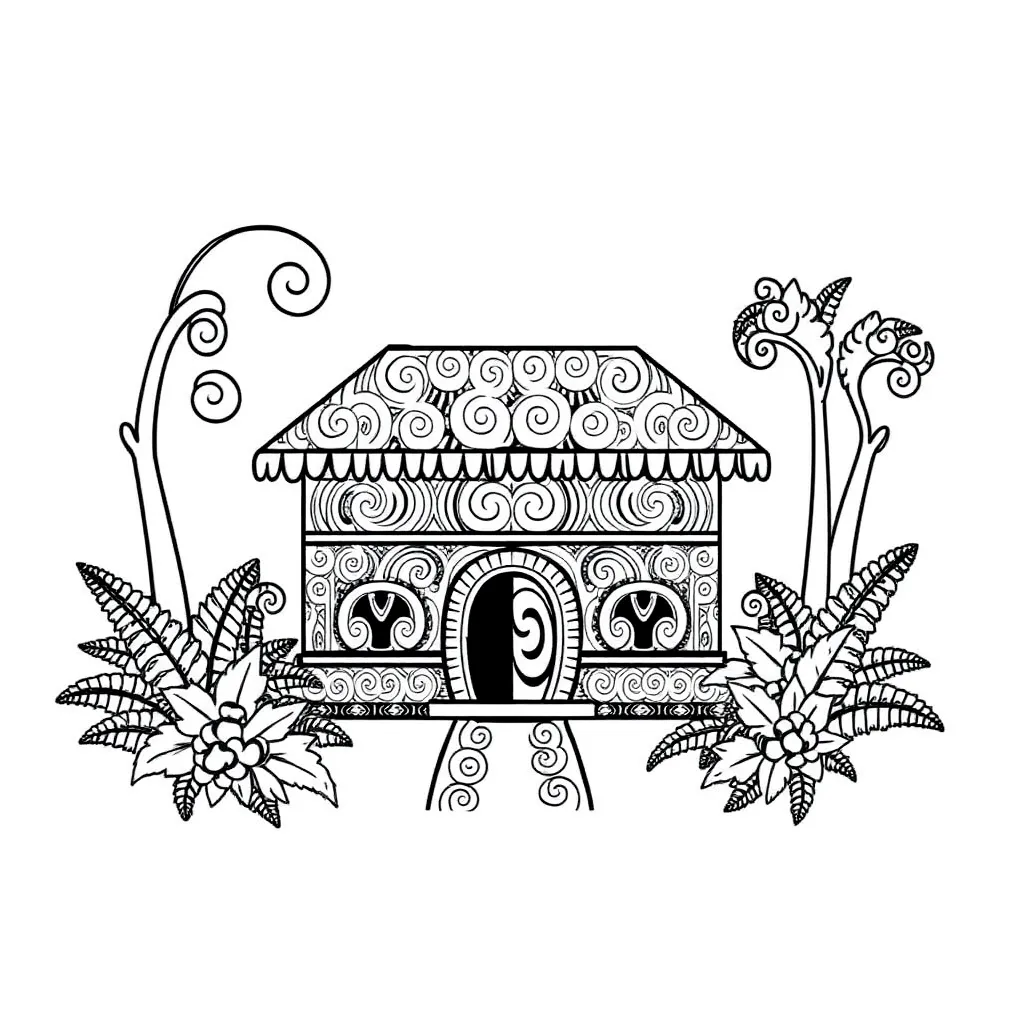 Māori cultural greeting illustration