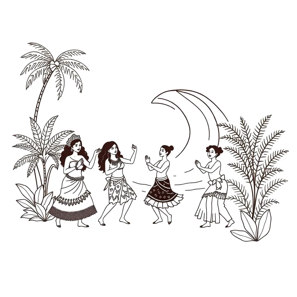 Pasifika celebrations illustration