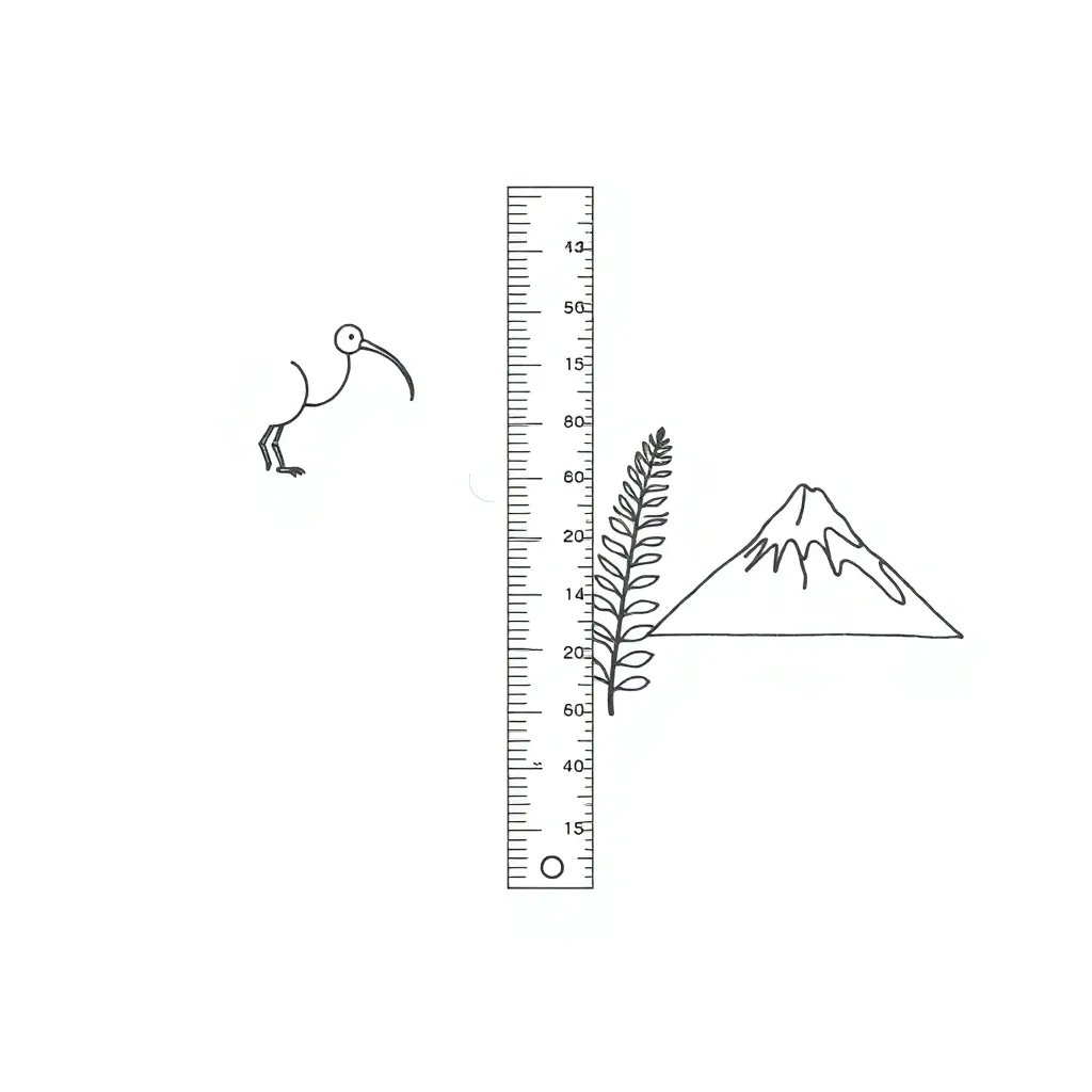 Ruler and measuring tape illustration