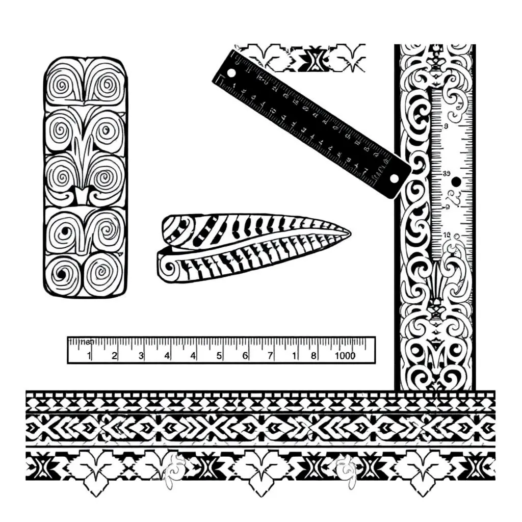 Measurement tools including ruler, scales, and measuring jug