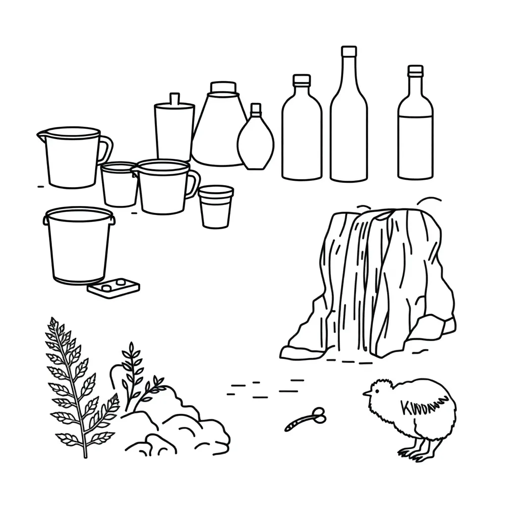 Measuring containers and volume tools