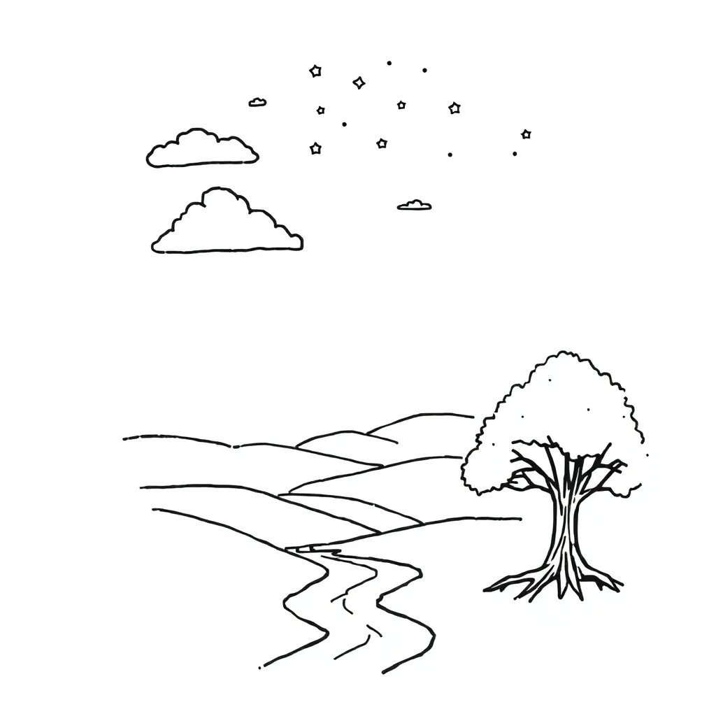 Māori creation story illustration