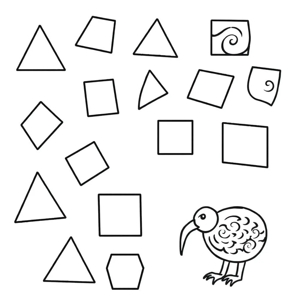 Colourful shapes illustration