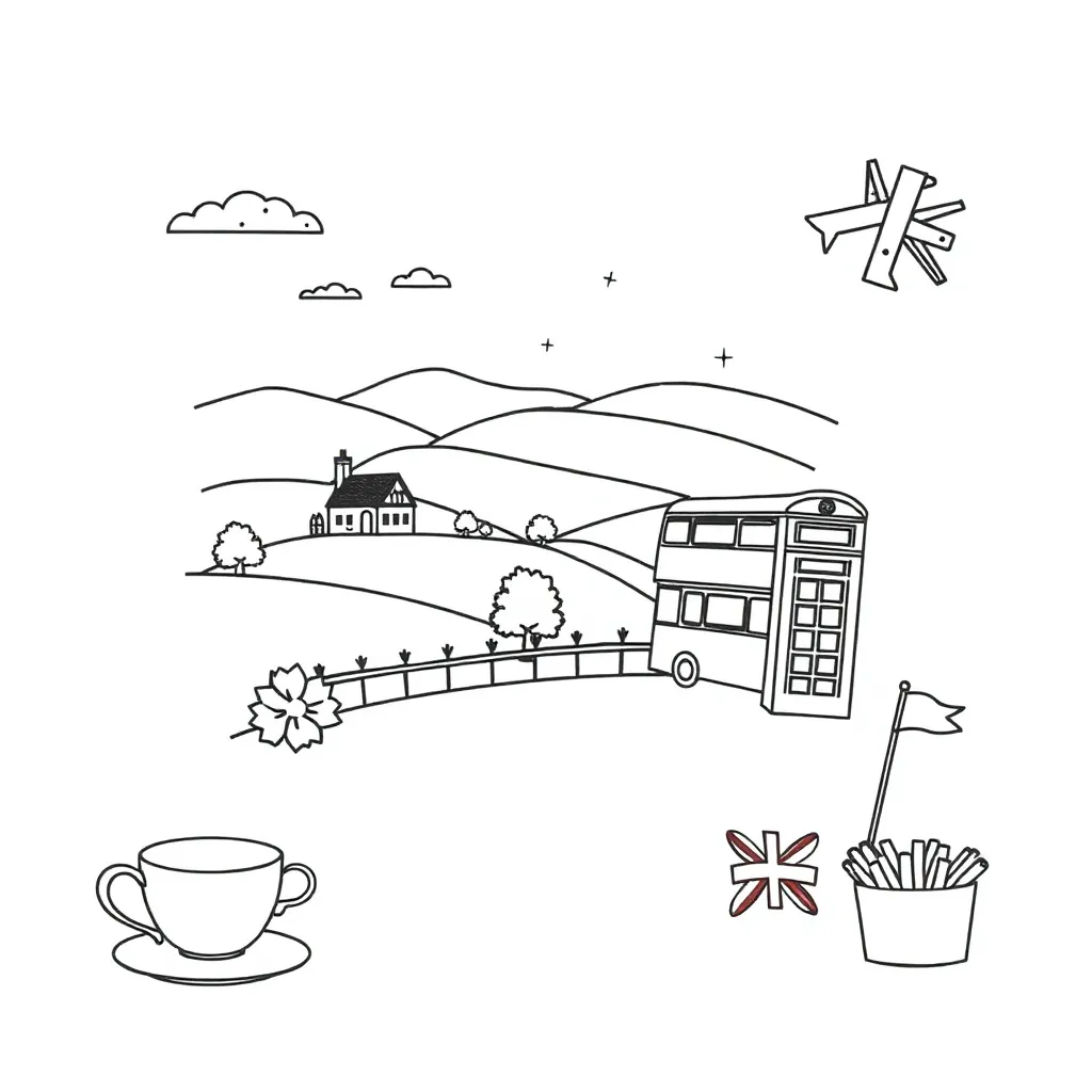 Postcard exchange illustration