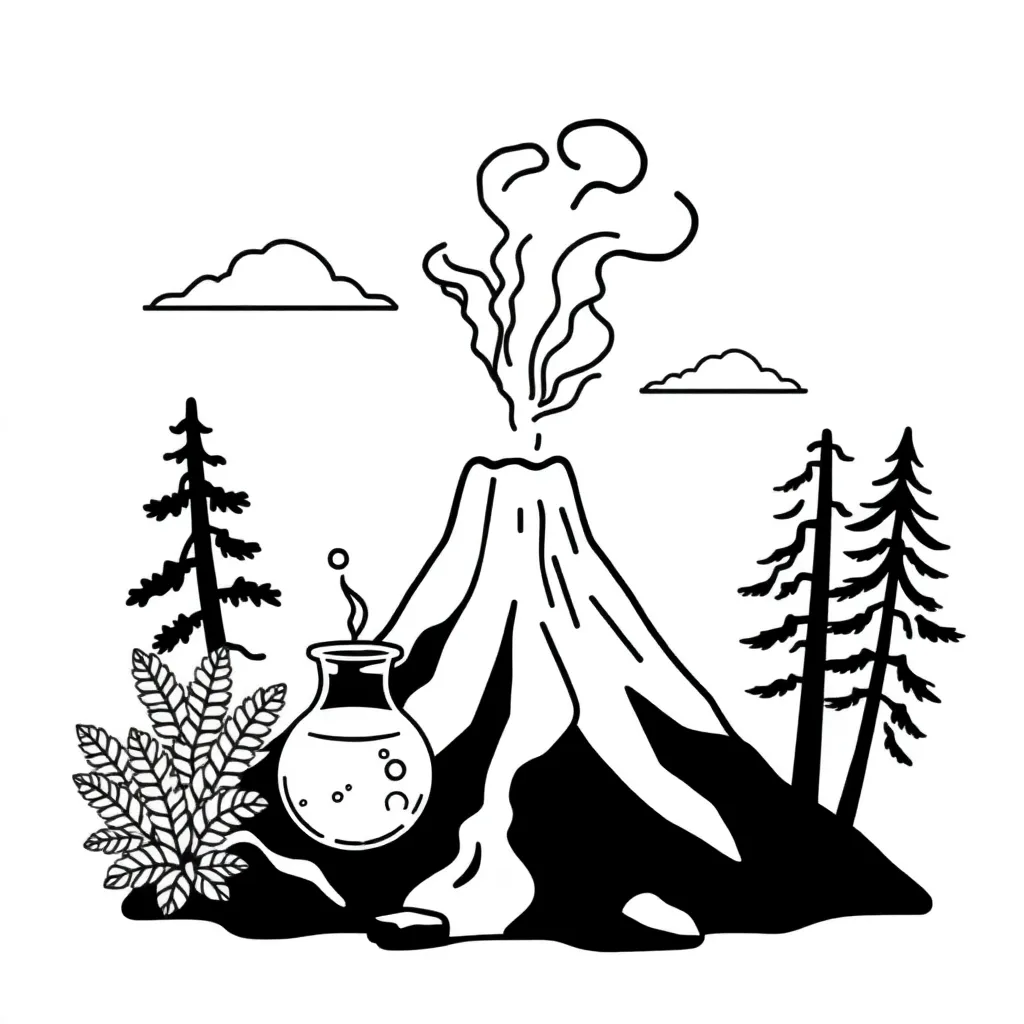 Chemical reaction illustration