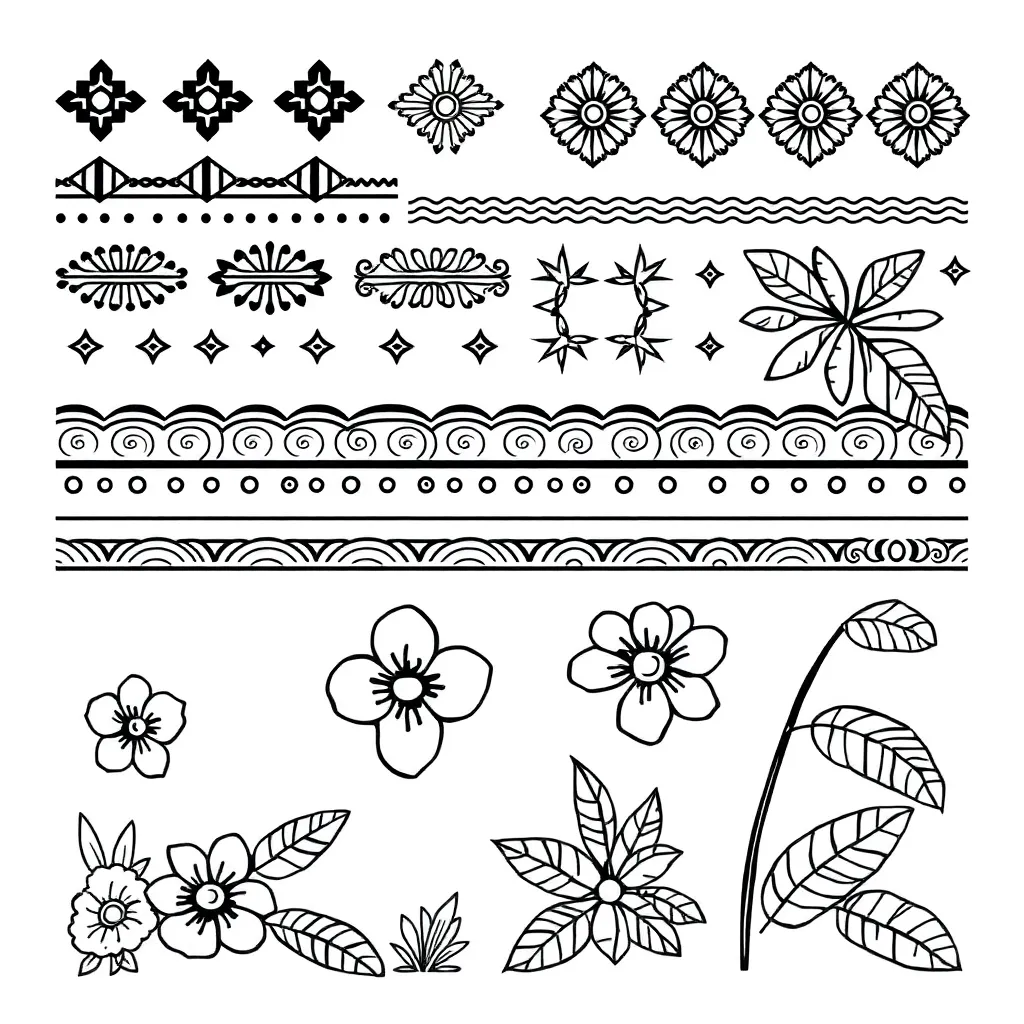Traditional Samoan siapo and tatau designs