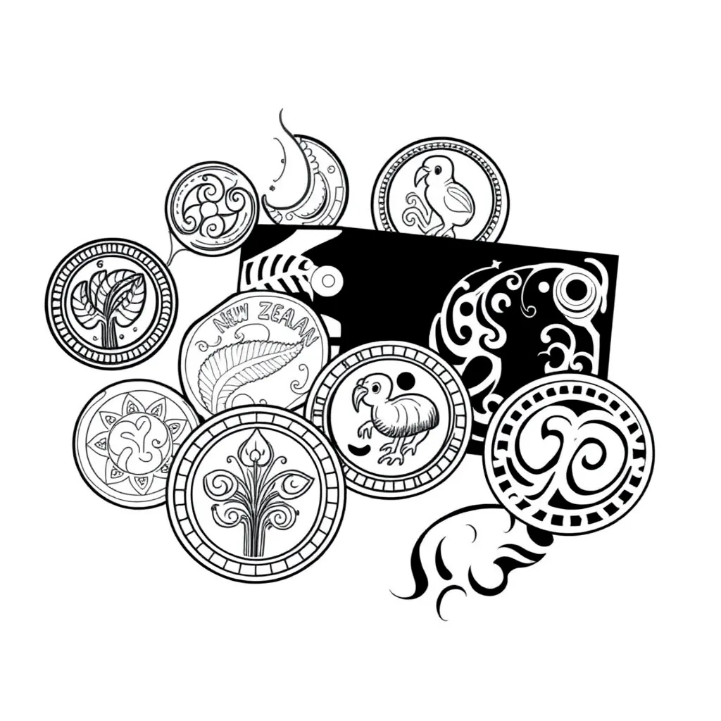 Zoo animals and New Zealand money