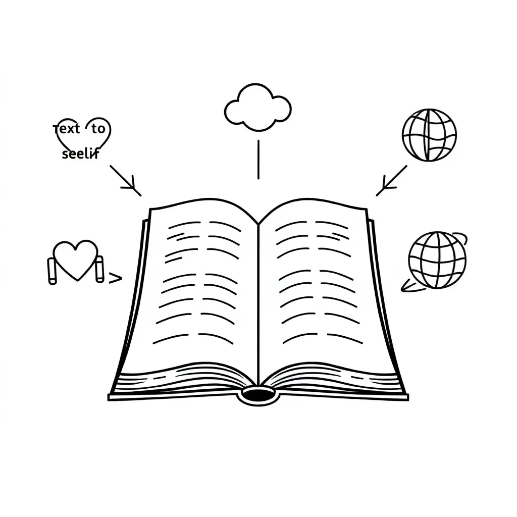 Student reading and making connections