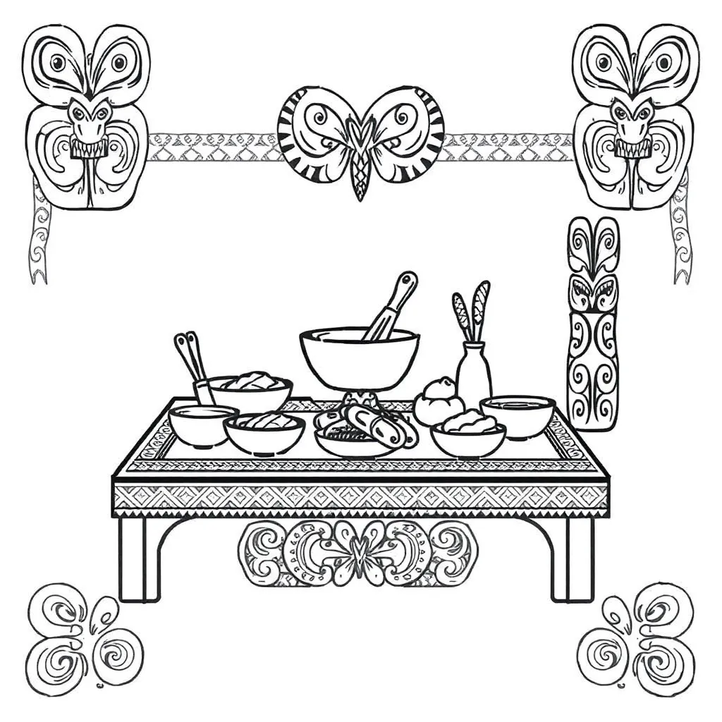 Māori feast celebration