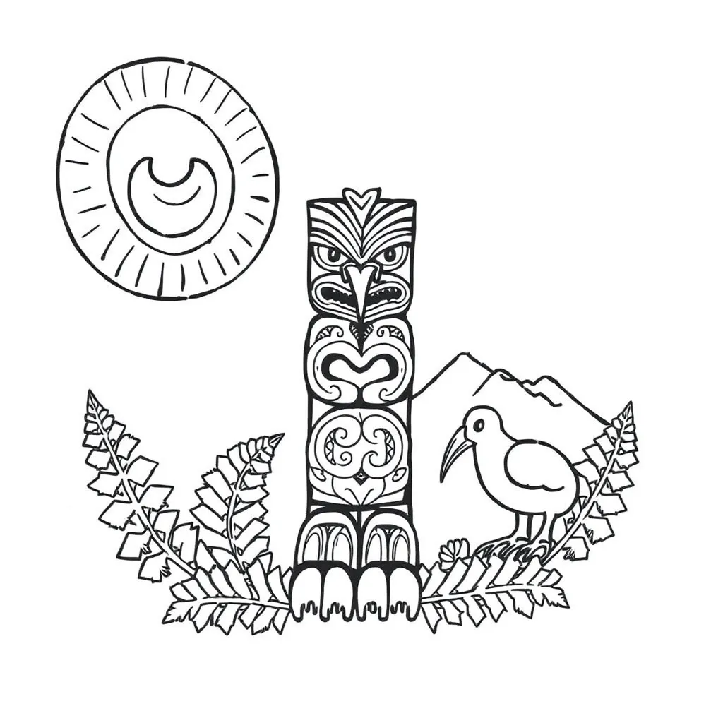 Te Ahi - Fire illustration