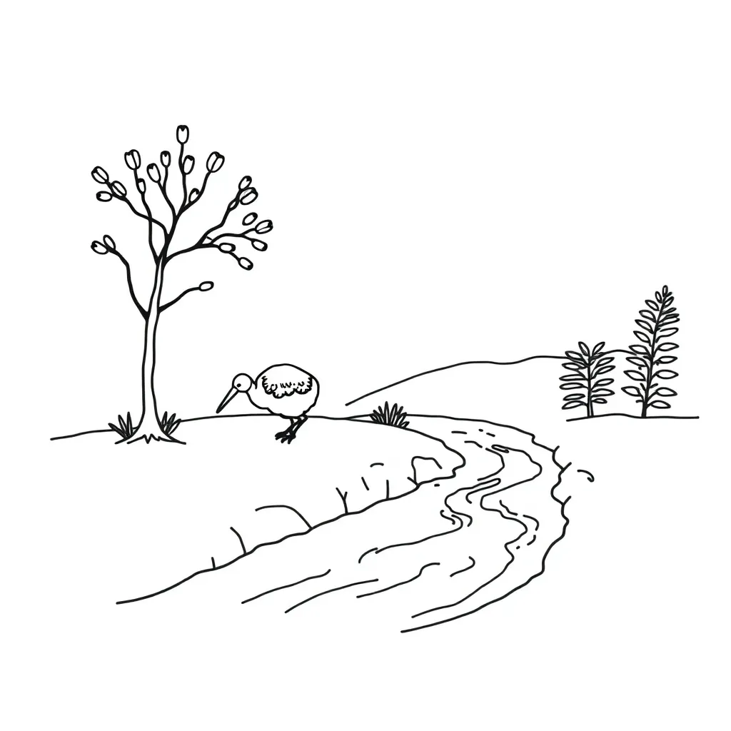 The Lorax and trees illustration