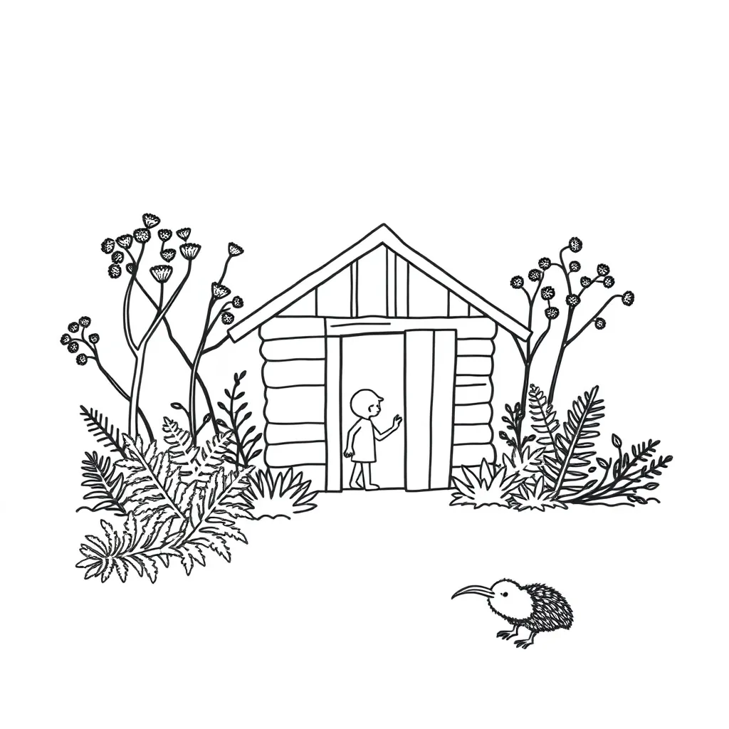Mystery shed illustration
