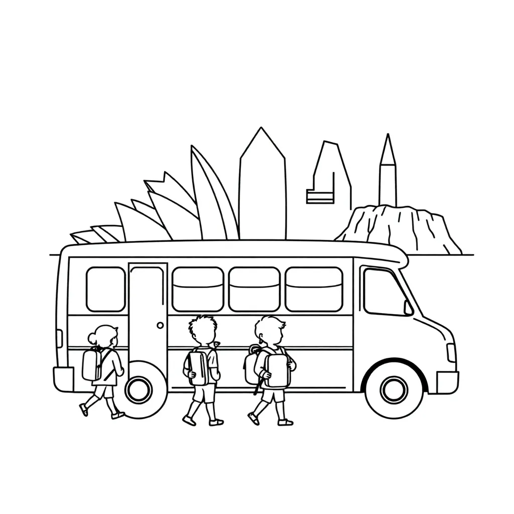 Students on school excursion