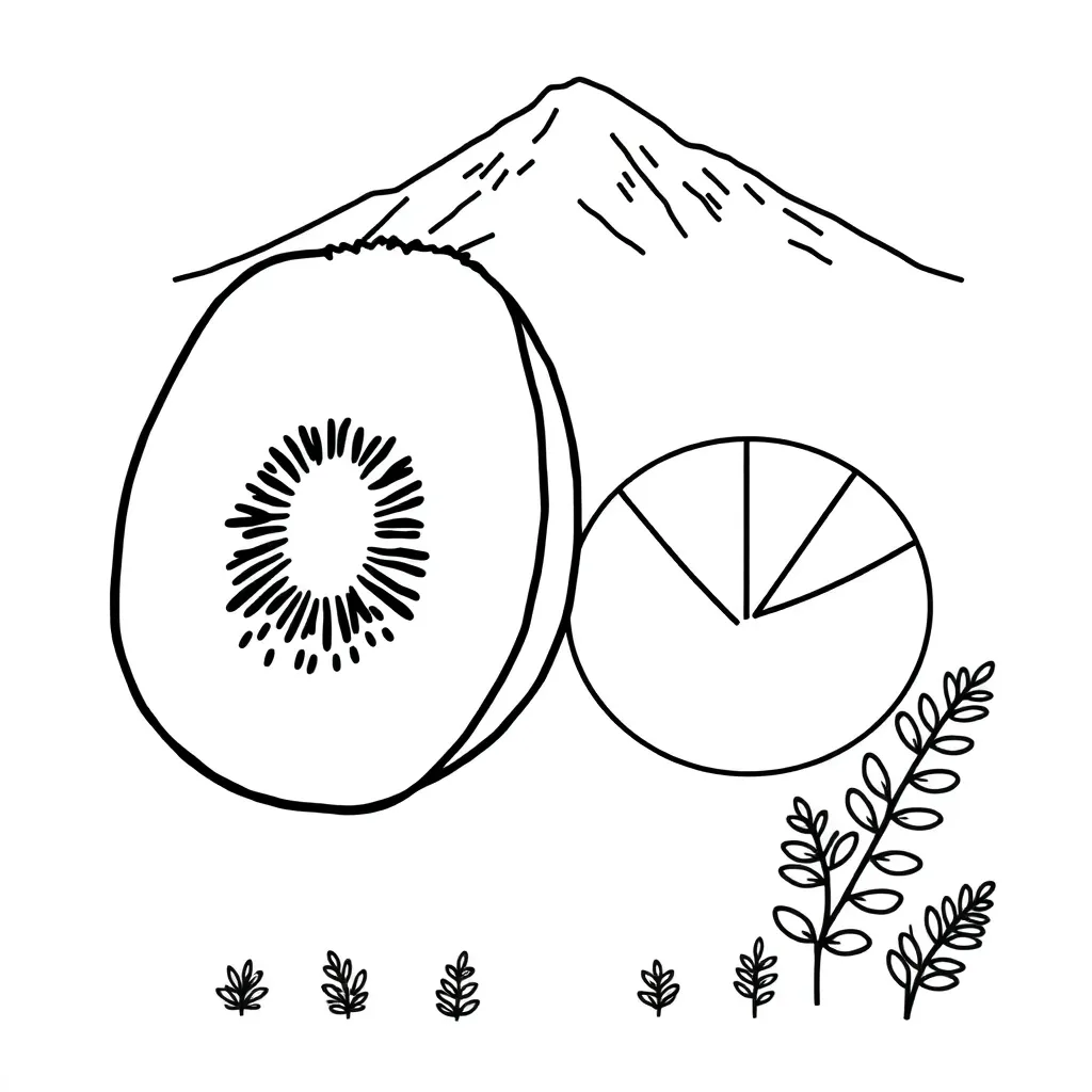 Paper folding fractions illustration