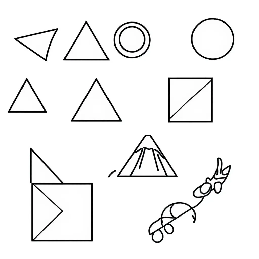 Geometric angles illustration