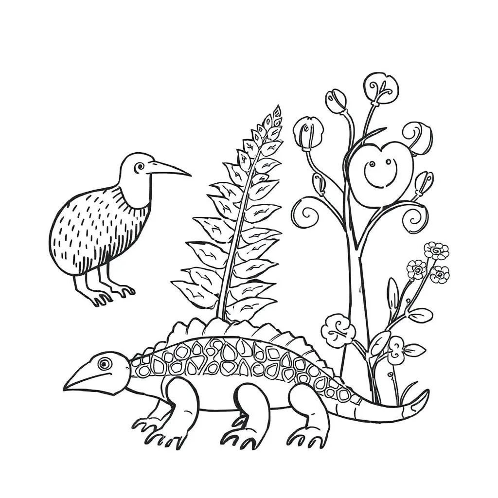 Zoo animals illustration