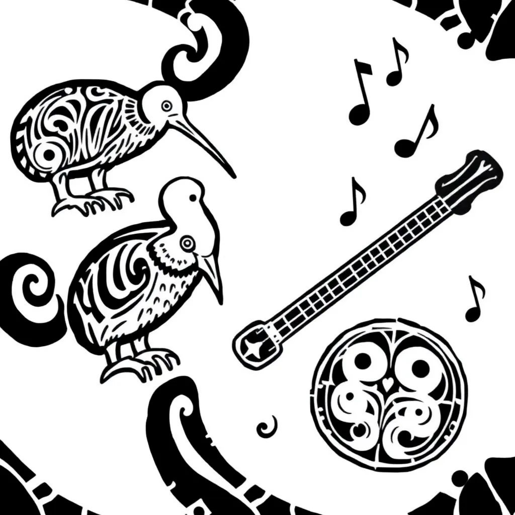 Musical instruments illustration