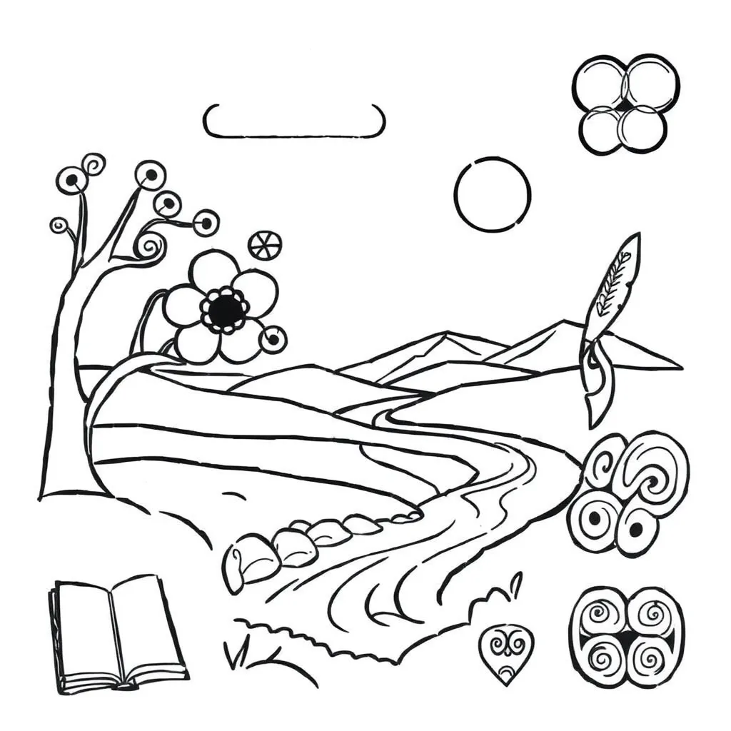 Books and poetry illustration