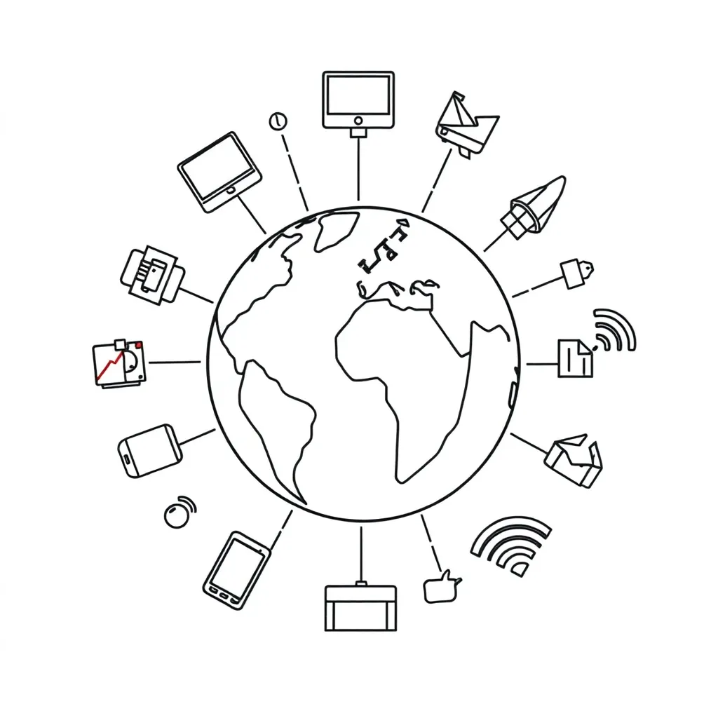 Network and Internet illustration