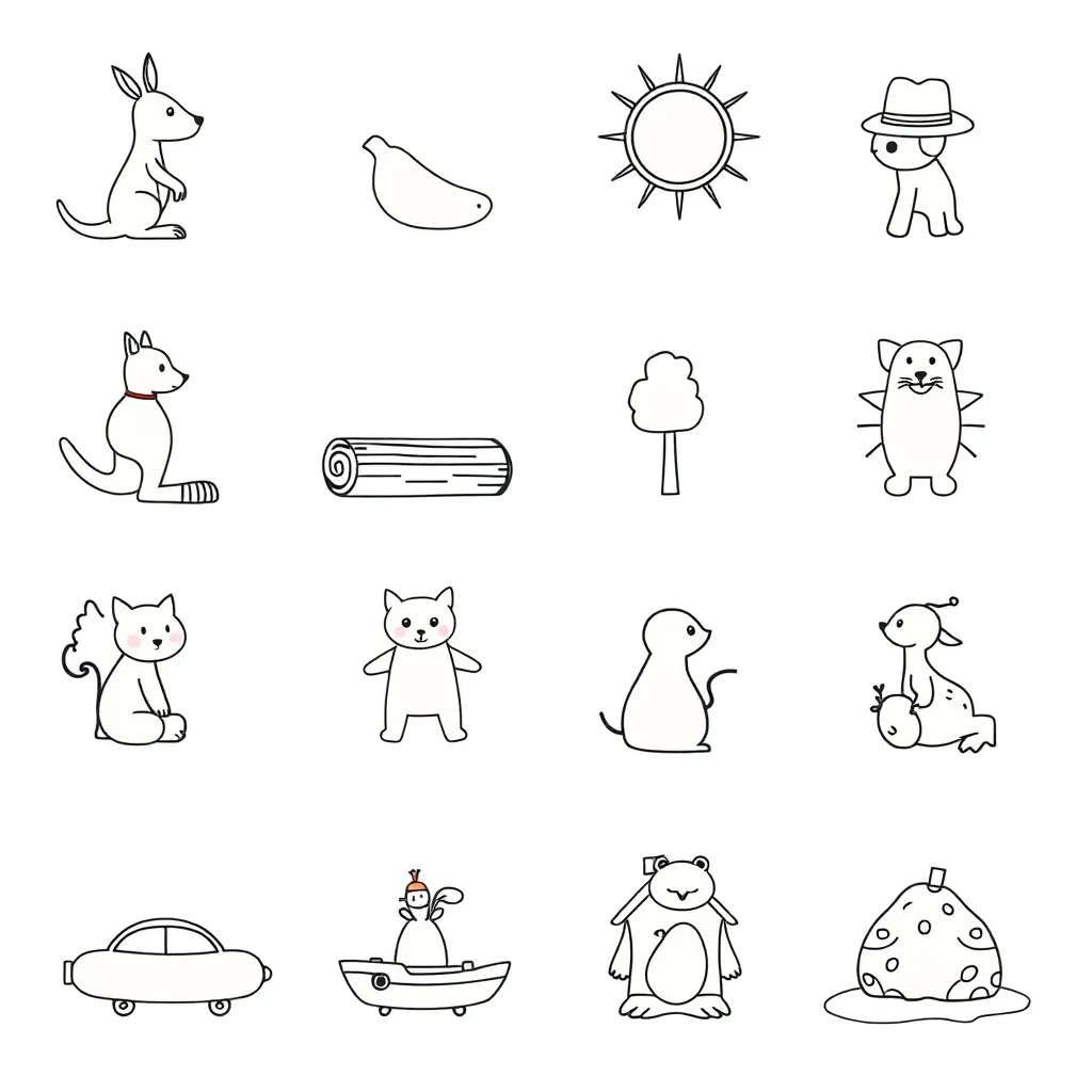 Rhyming cards illustration