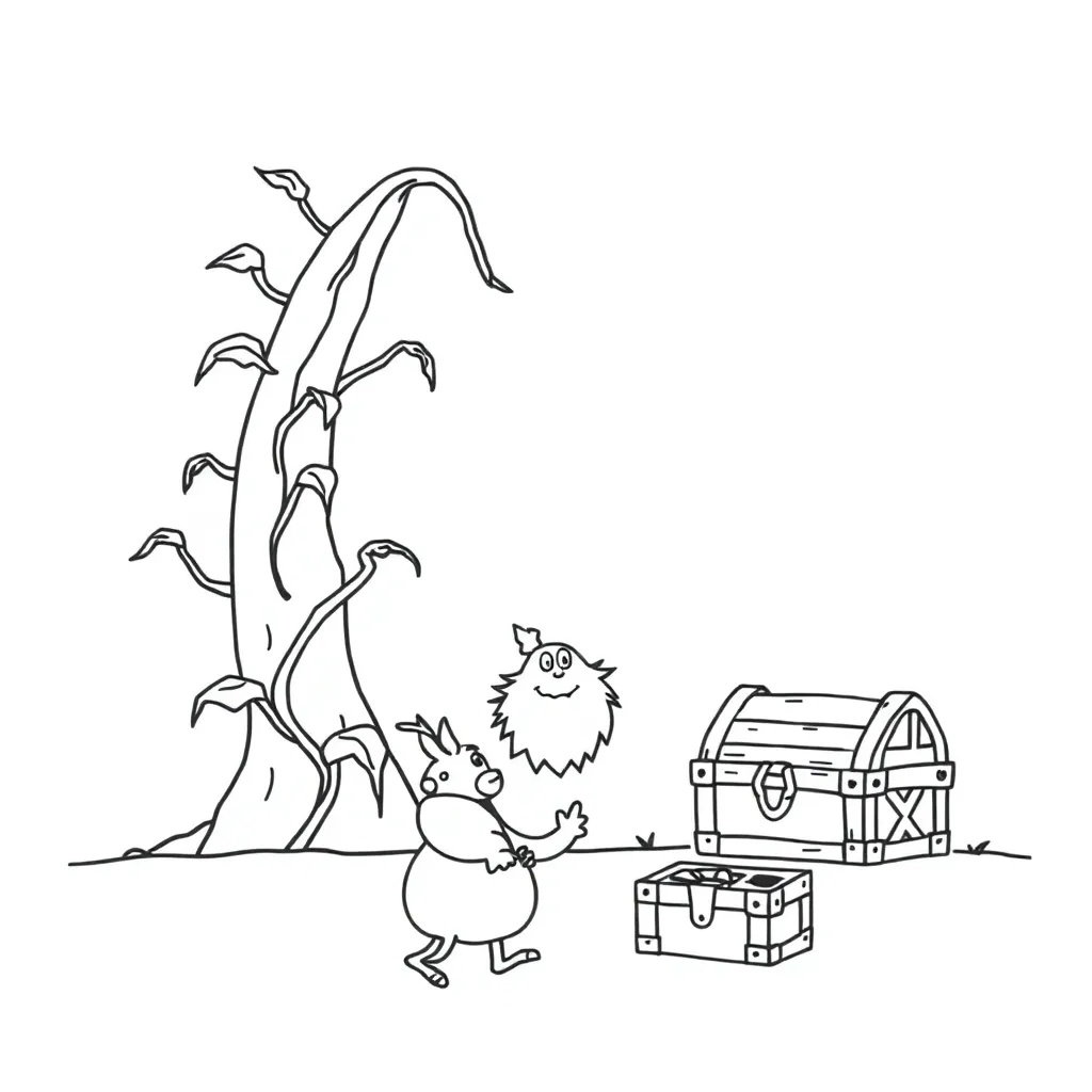Tall tale character illustration