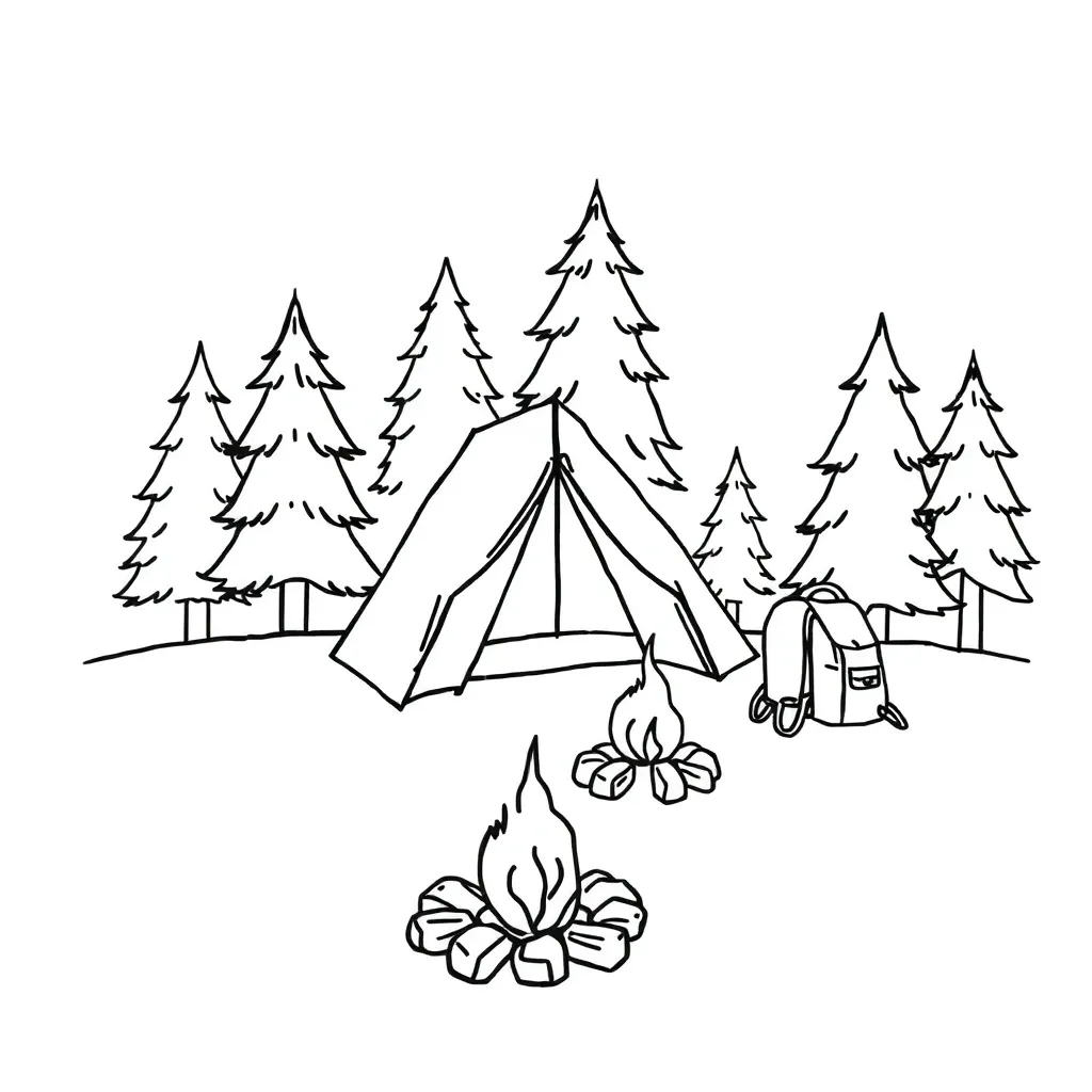 Survival story illustration