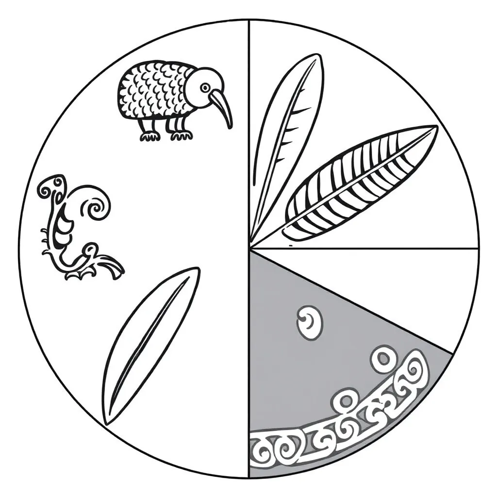 Percentage symbols and calculator illustration