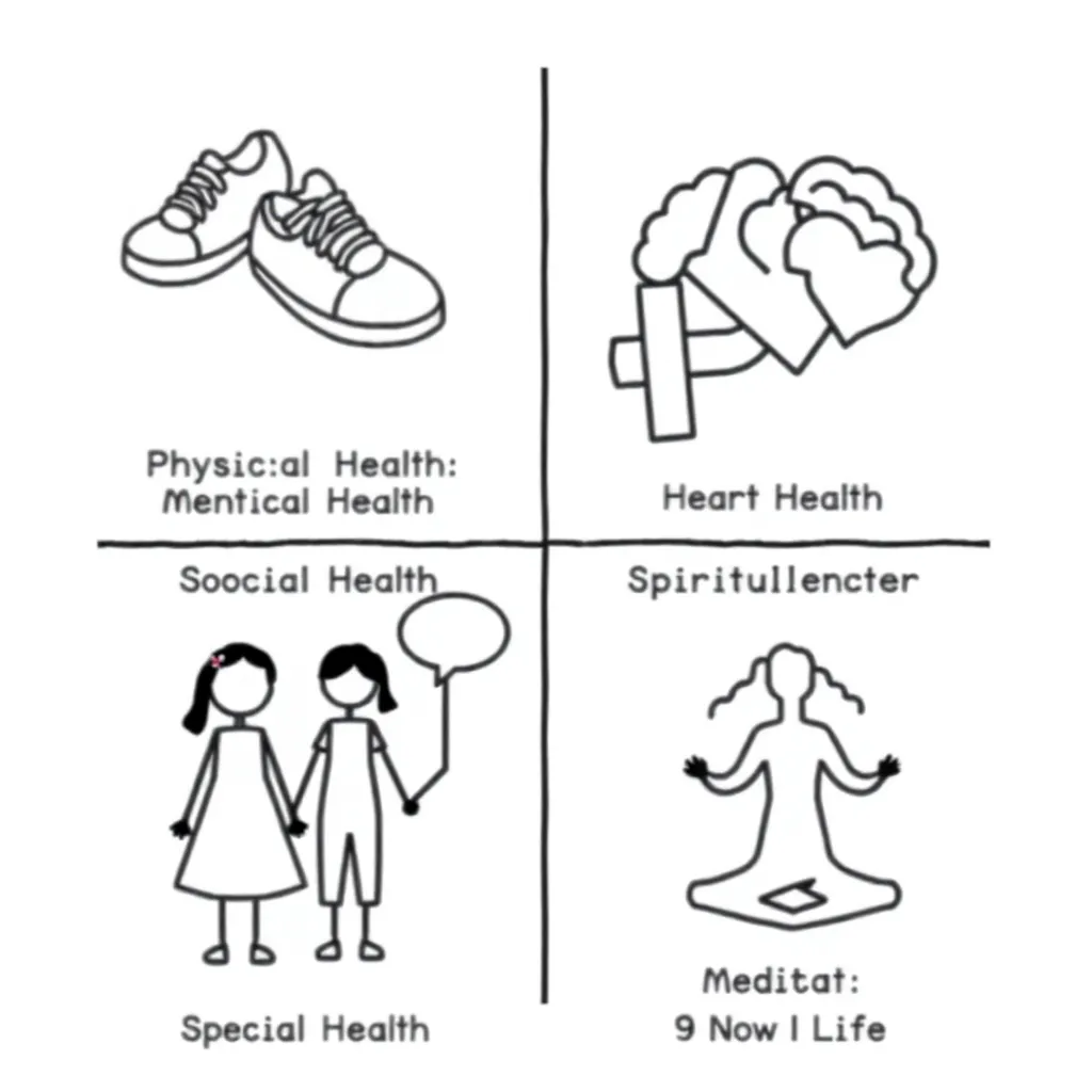 Health and wellness illustration