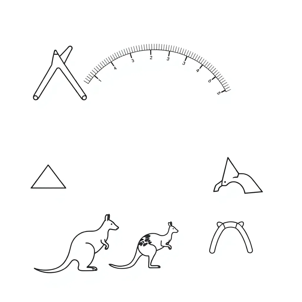 Geometric angles illustration
