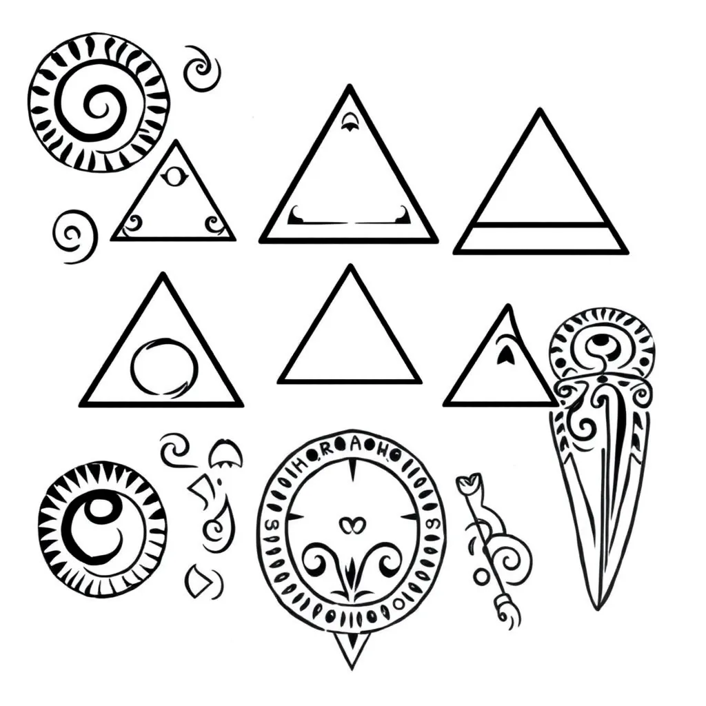 Geometric shapes and angles illustration