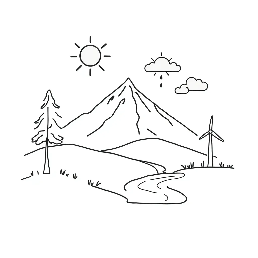 Climate change illustration