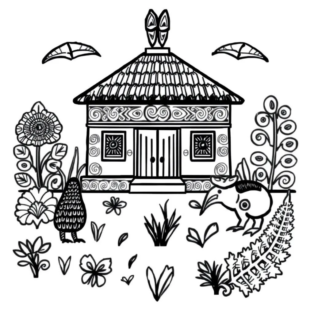 French houses illustration