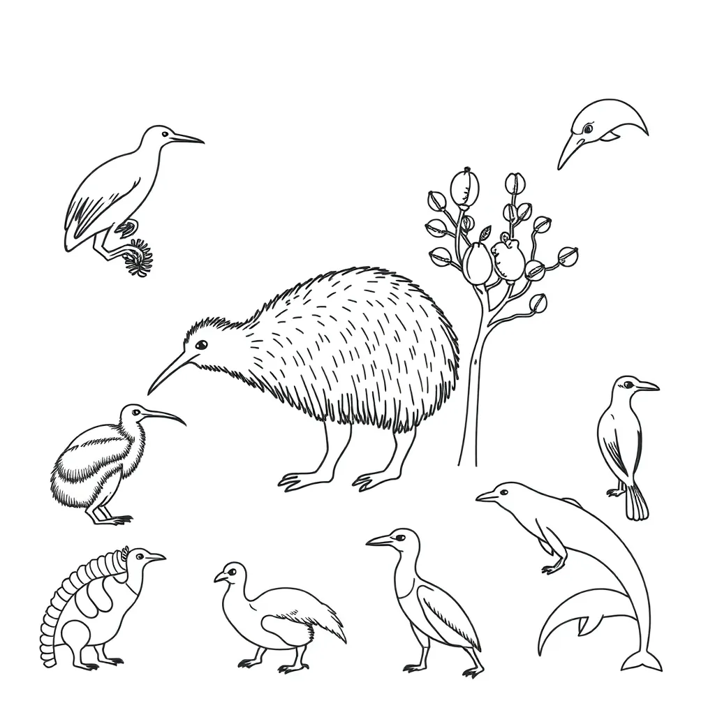 Various animals in different habitats