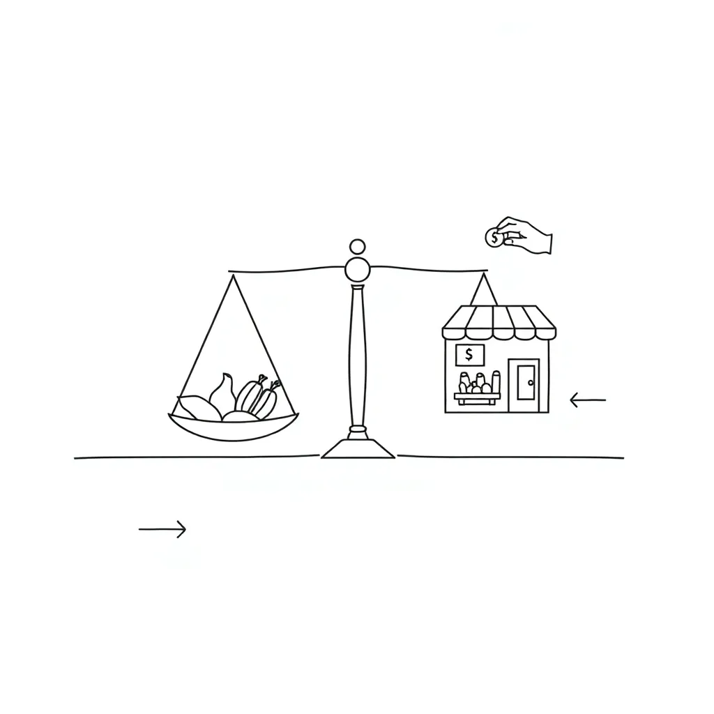 Economics concepts illustration