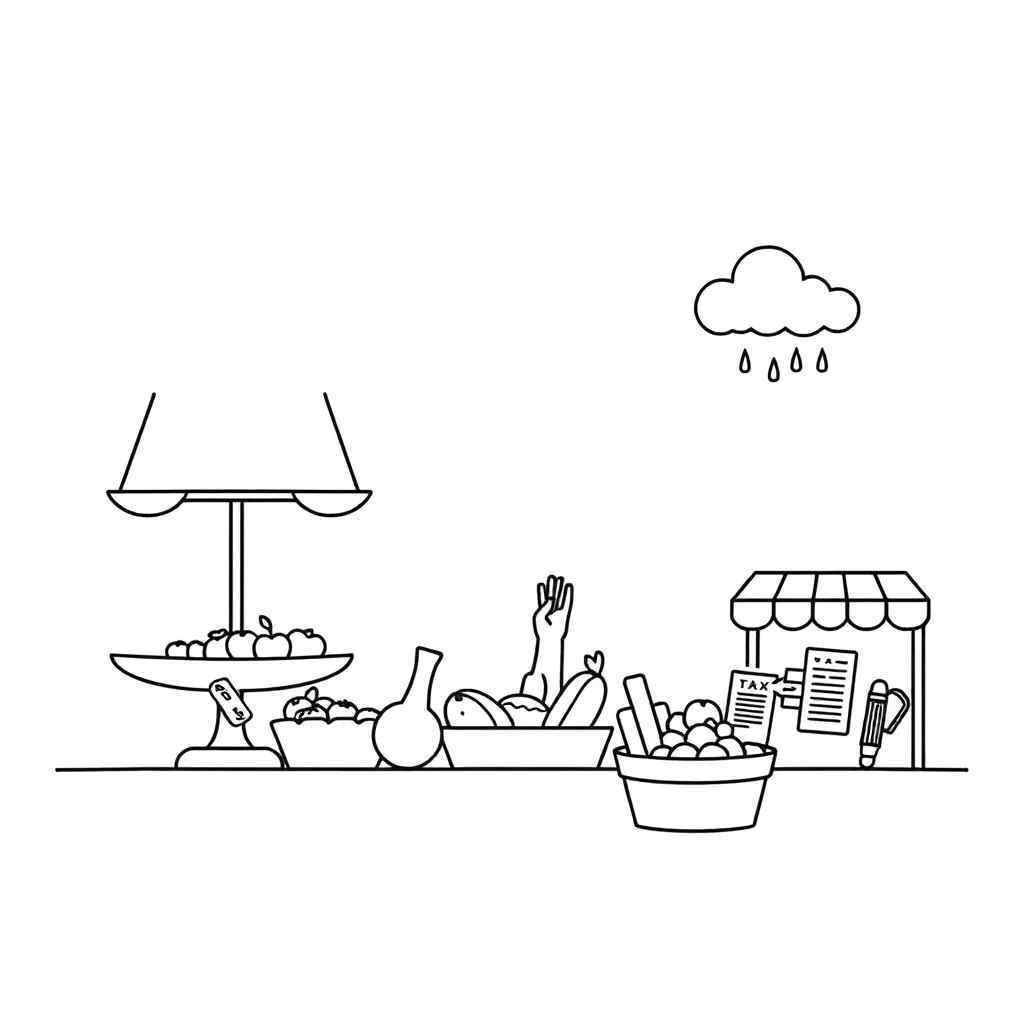 Economics concepts illustration