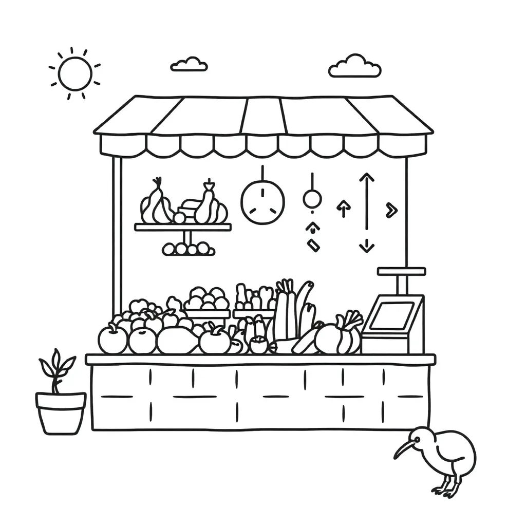 Economics crossword illustration