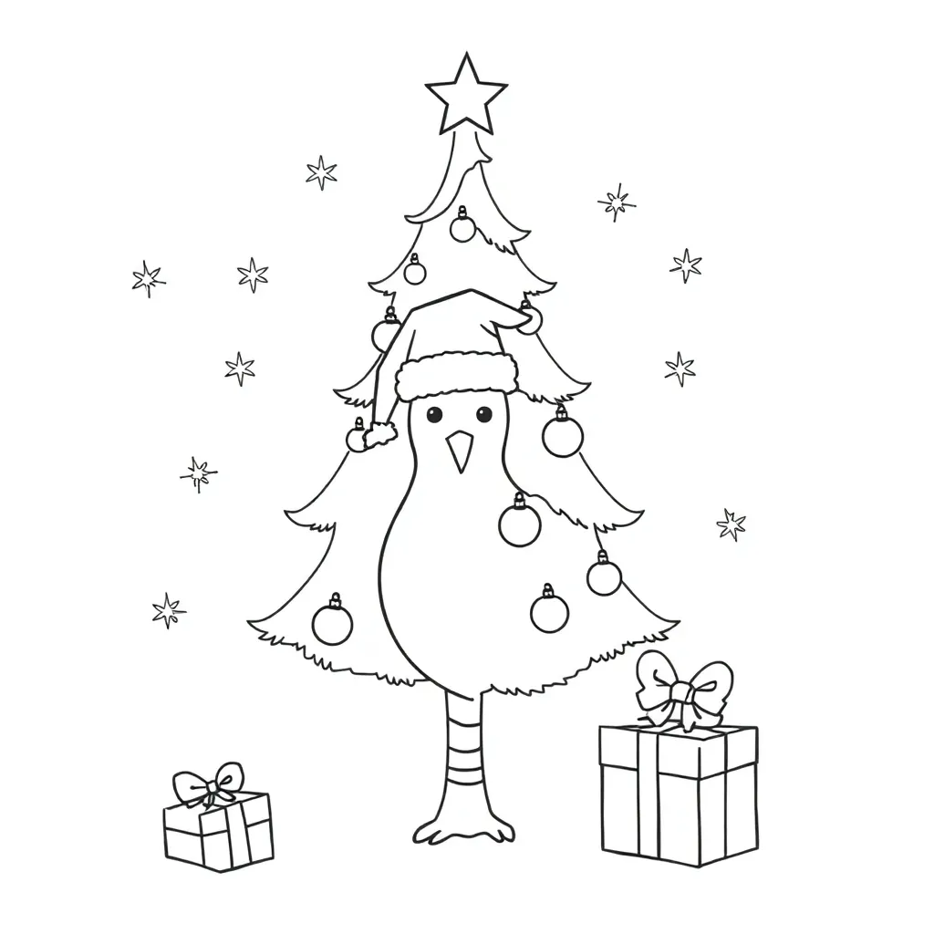 Christmas data investigation illustration