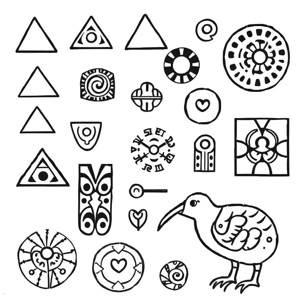 Shapes turning in different directions